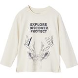 Vertbaudet T-shirt voor jongens met hertenmotief met lange mouwen