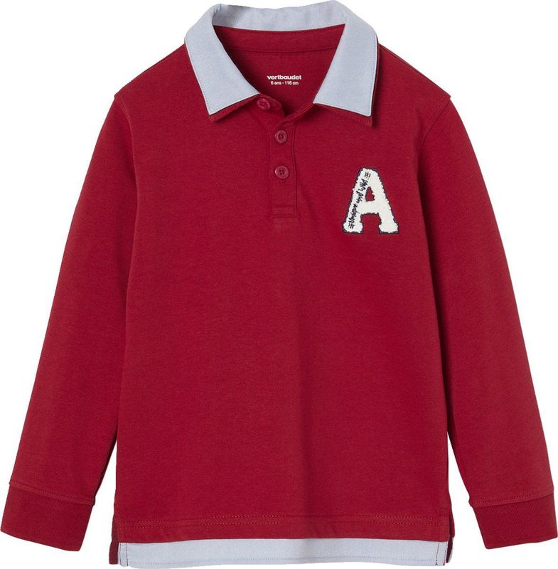 Vertbaudet Gestreepte polo jongens effect 2-in-1