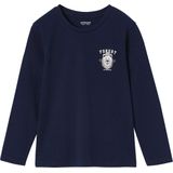 Set van 3 - T-shirts - Bordeauxrood - Lange Mouwen - 100% Katoen