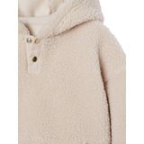 Meisjessweater - Ecru - Sherpa - Met Capuchon