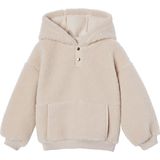 Meisjessweater - Ecru - Sherpa - Met Capuchon