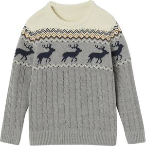 Vertbaudet Jacquard jongenstrui van kabeltricot