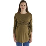 Voedingsshirt - Lang - Zwart - 52% Modal 48% Katoen