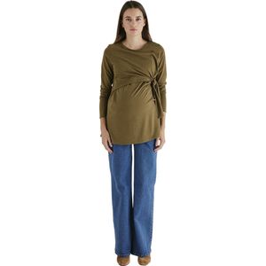 Voedingsshirt - Lang - Zwart - 52% Modal 48% Katoen