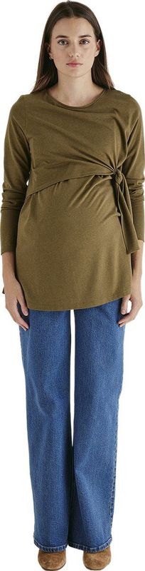 Voedingsshirt - Lang - Zwart - 52% Modal 48% Katoen