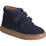 Merk - Model - Halfhoge Sneakers - Marineblauw - Leer