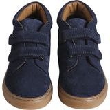 Merk - Model - Halfhoge Sneakers - Marineblauw - Leer