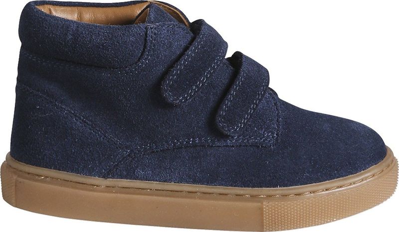 Merk - Model - Halfhoge Sneakers - Marineblauw - Leer
