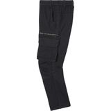 Technische Broek - Zwart - Katoen - Verstevigd Inzetstuk Op Knie
