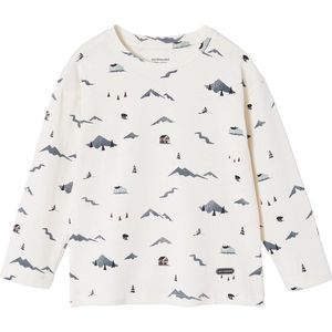 Vertbaudet T-shirt jongens met bergthema-afbeeldingen