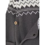 Jacquard - Babyvest - Leiblauw - 60% Katoen, 40% Acryl