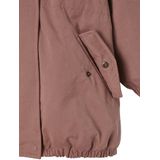 Meisjesparka - Kameel - Gevoerd - Met Capuchon - Imitatiebont