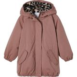 Meisjesparka - Kameel - Gevoerd - Met Capuchon - Imitatiebont