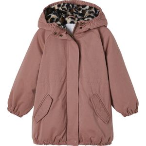 Meisjesparka - Kameel - Gevoerd - Met Capuchon - Imitatiebont