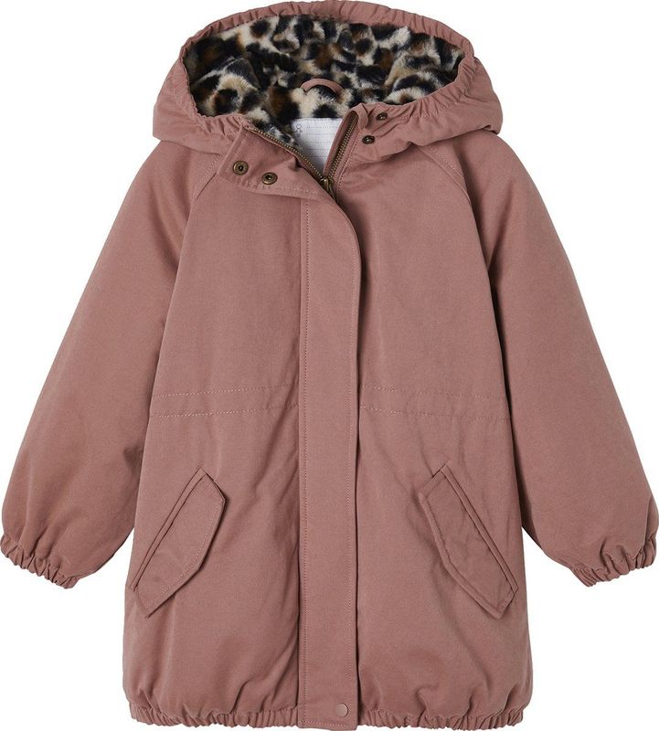 Meisjesparka - Kameel - Gevoerd - Met Capuchon - Imitatiebont