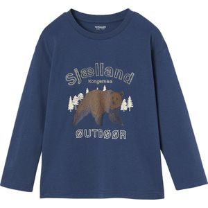 T-shirt - Natuurmotief - Blauw - 80% Katoen, 20% Gerecycled Katoen