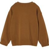 Vertbaudet - Meisjessweater - Oversized - Met Patchletters - Ronde Hals - Lange Mouwen