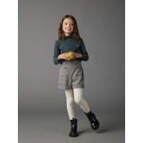 Meisjesshort - Ruitjes - Flanel - Hoge Elastische Taille - 98% Polyester