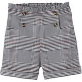 Meisjesshort - Ruitjes - Flanel - Hoge Elastische Taille - 98% Polyester