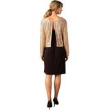 2-in-1 Zwangerschapsjurk - Zwart - Zacht Breisel - Top met Lovertjes