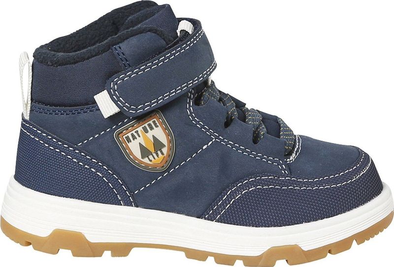 Vertbaudet Sneakers met veters en klittenband kinderen - blauw