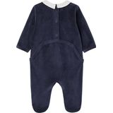 Kerstpyjama - Marineblauw - Pyjama voor Baby's - 75% Katoen, 25% Polyester - Drukknoopsluiting