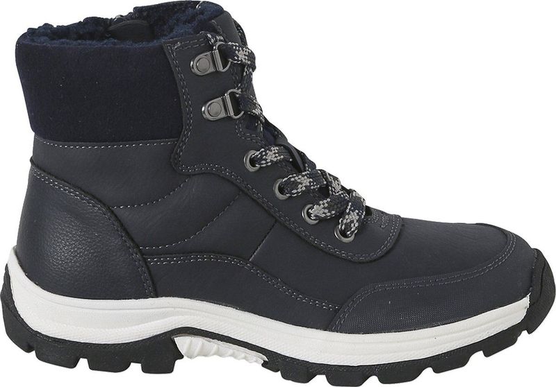 Bergstijl - Hoge Sneakers - Marineblauw - Synthetisch/Textiel