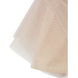 Jurk - 2 in 1 - Fleece en Voile - Roze - Met Sterrenbadge