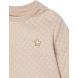 Jurk - 2 in 1 - Fleece en Voile - Roze - Met Sterrenbadge