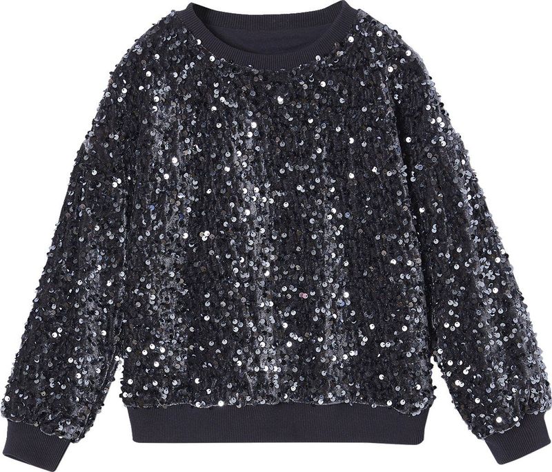 Vertbaudet - Kerstsweater - Meisjes - Rood - Met Lovertjes, Lange Mouwen, 100% Polyester