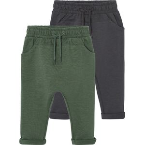 Vertbaudet Set van 2 fleece broeken BASICS baby