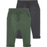 Vertbaudet Set van 2 fleece broeken BASICS baby