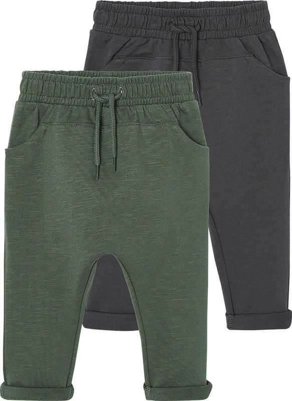Vertbaudet Set van 2 fleece broeken BASICS baby