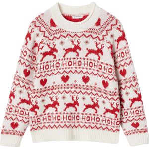 Jacquard Meisjestrui - Rolkraag - Glanzende Details - Zacht Breisel