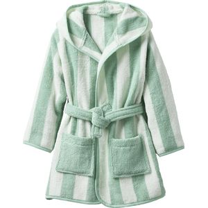 TRANSAT - Gestreepte Badjas - Groen - Kinderbadjas - 100% Katoen - 420 g/m2