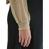 Tops - Blouse - Transparant - Tule en Lurex® - Lange Mouwen