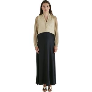 Tops - Blouse - Transparant - Tule en Lurex® - Lange Mouwen