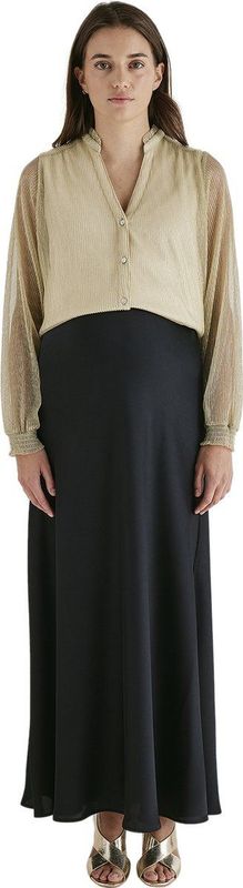 Tops - Blouse - Transparant - Tule en Lurex® - Lange Mouwen