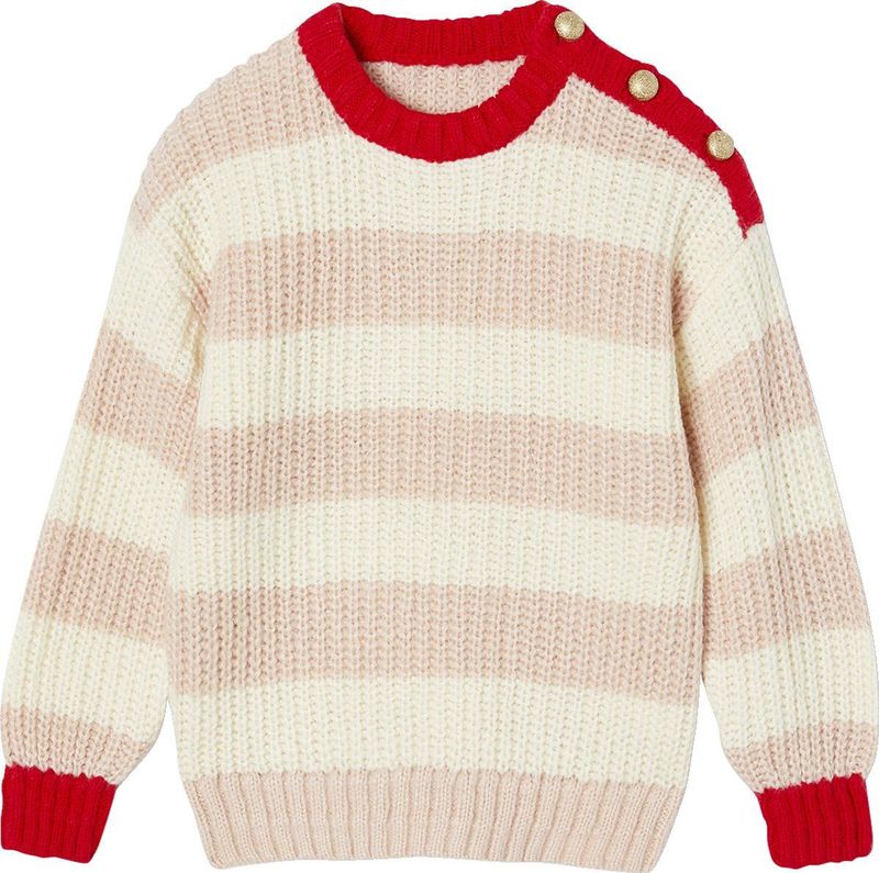 Vertbaudet Matchy matchy gestreepte meisjestrui familie-capsulecollectie