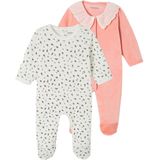 Set van 2 Boxpakjes - Meerkleurig - Fluweel - Lange Mouwen - 75% Katoen