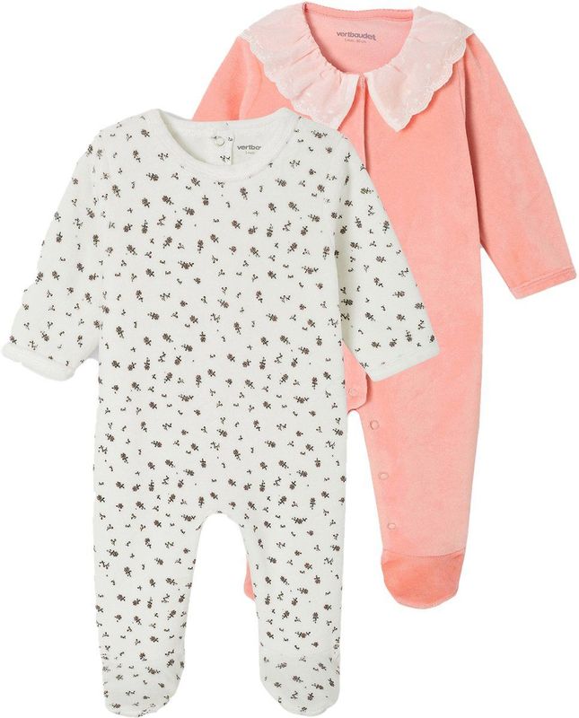 Set van 2 Boxpakjes - Meerkleurig - Fluweel - Lange Mouwen - 75% Katoen