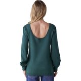 ENVIE DE FRAISE Fijn gebreide trui met gouden knoopdetail ENVIE DE FRAISE