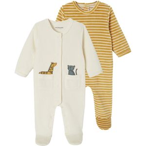 Vertbaudet Set van 2 fluwelen slaappakjes