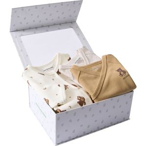 Vertbaudet - Set Slaappakje en 2 Rompertjes - Teddybeer