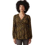 Blouse - Bloemenprint - 100% Viscose - Gekruiste Halslijn