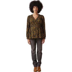 Blouse - Bloemenprint - 100% Viscose - Gekruiste Halslijn