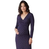 Jerseyjurk - V-hals - Bloemenprint - Soepele Stof - Lange Mouwen