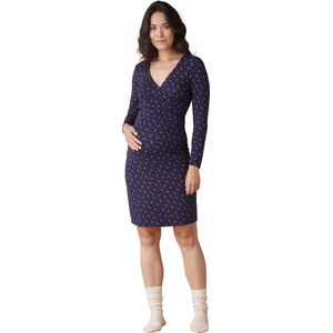 ENVIE DE FRAISE - Marineblauw - Zwangerschapsjurk - Gekruist Voedingssysteem - 95% Ecovero Viscose