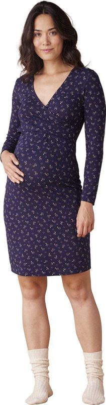 Jerseyjurk - V-hals - Bloemenprint - Soepele Stof - Lange Mouwen