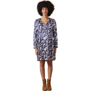 Jerseyjurk - Camouflage Bloempatroon - Lange Pofmouwen - 100% Viscose